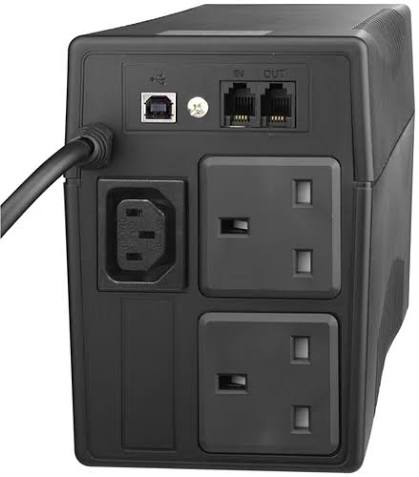 Powerwalker 650 VA (360Watts) LCD/UK UPS - Image 2