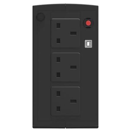 PowerWalker Basic VI 1000 VA 600 Watt 3x UK Sockets UPS - Image 2