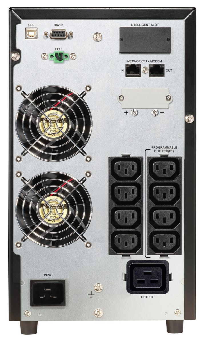 PowerWalker VFI 3000 TG UPS - 3000VA/2700W, Doppia Conversione Online, 5 Prese, Batterie Interne, LCD