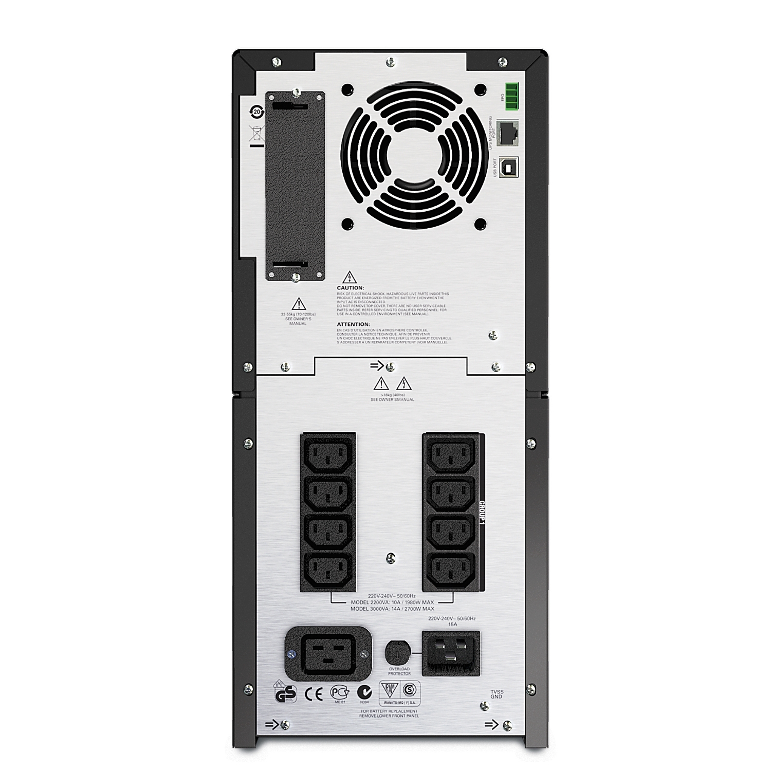 APC 2200VA 1.98Kw Tower UPS - Image 2