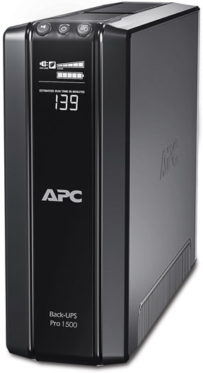 APC Back-UPS Pro, 1500VA/865W, Tower, 230V, 10x IEC C13 outlets, AVR, LCD, User Replaceable Battery (Refurbished UPS)